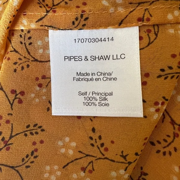 Veronica Beard Print Button Down Blouse - Picture 6 of 6